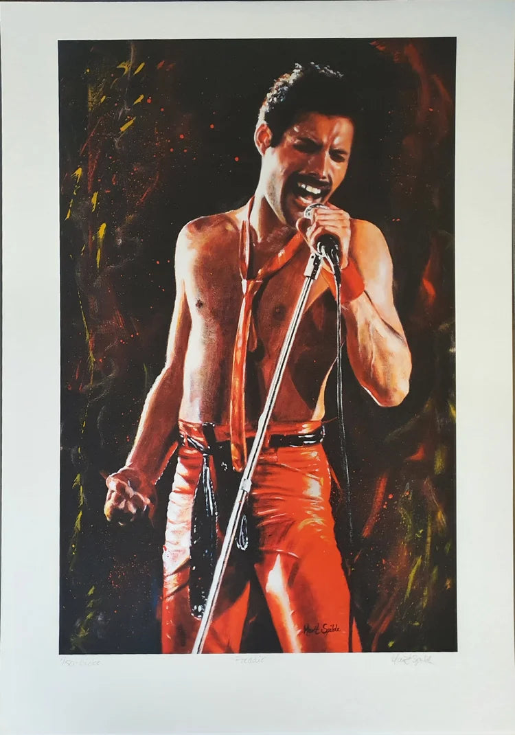 Freddie Mercury, giclee print, 50x32,5 cm.
