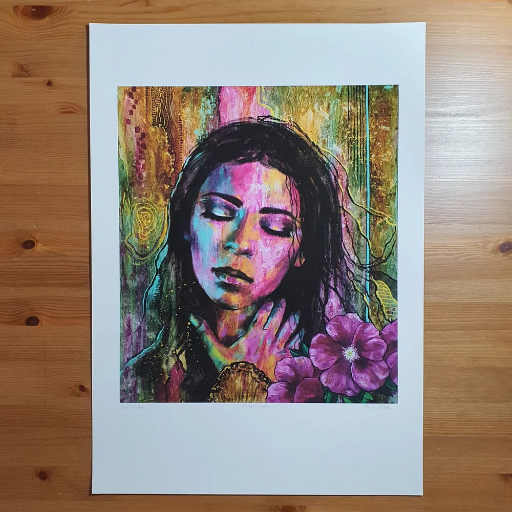 Pink Touch, giclee print, 35x40 cm.