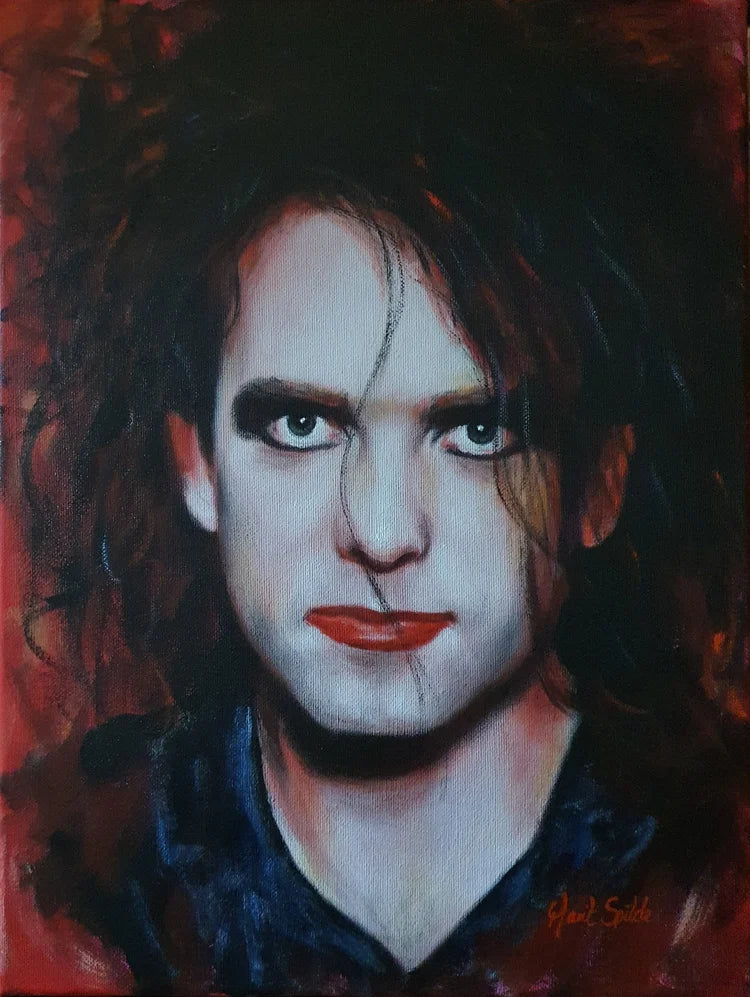 Robert Smith – Originalt akrylmaleri (30×40 cm)