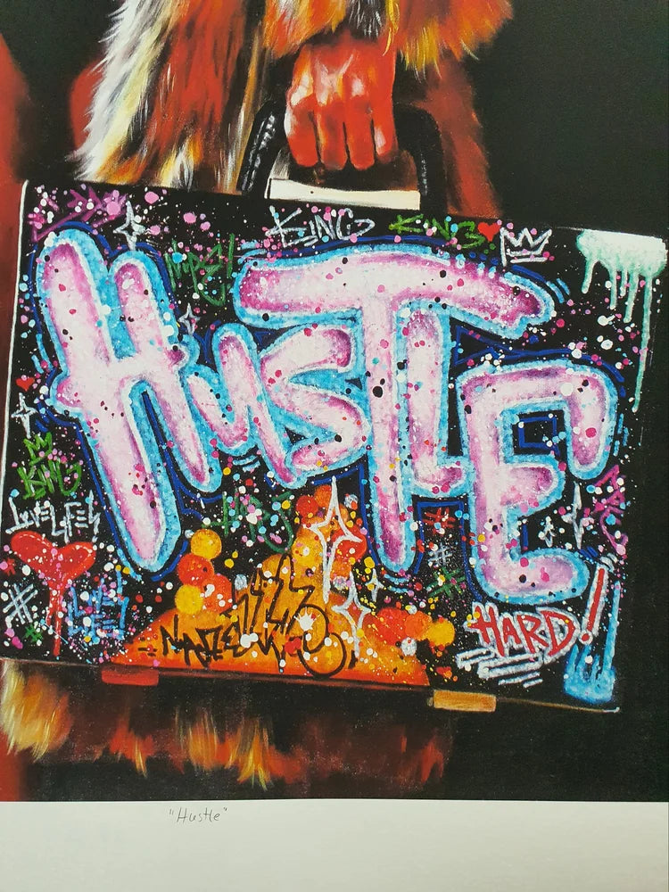 Hustle, giclee print, 66x100 cm.