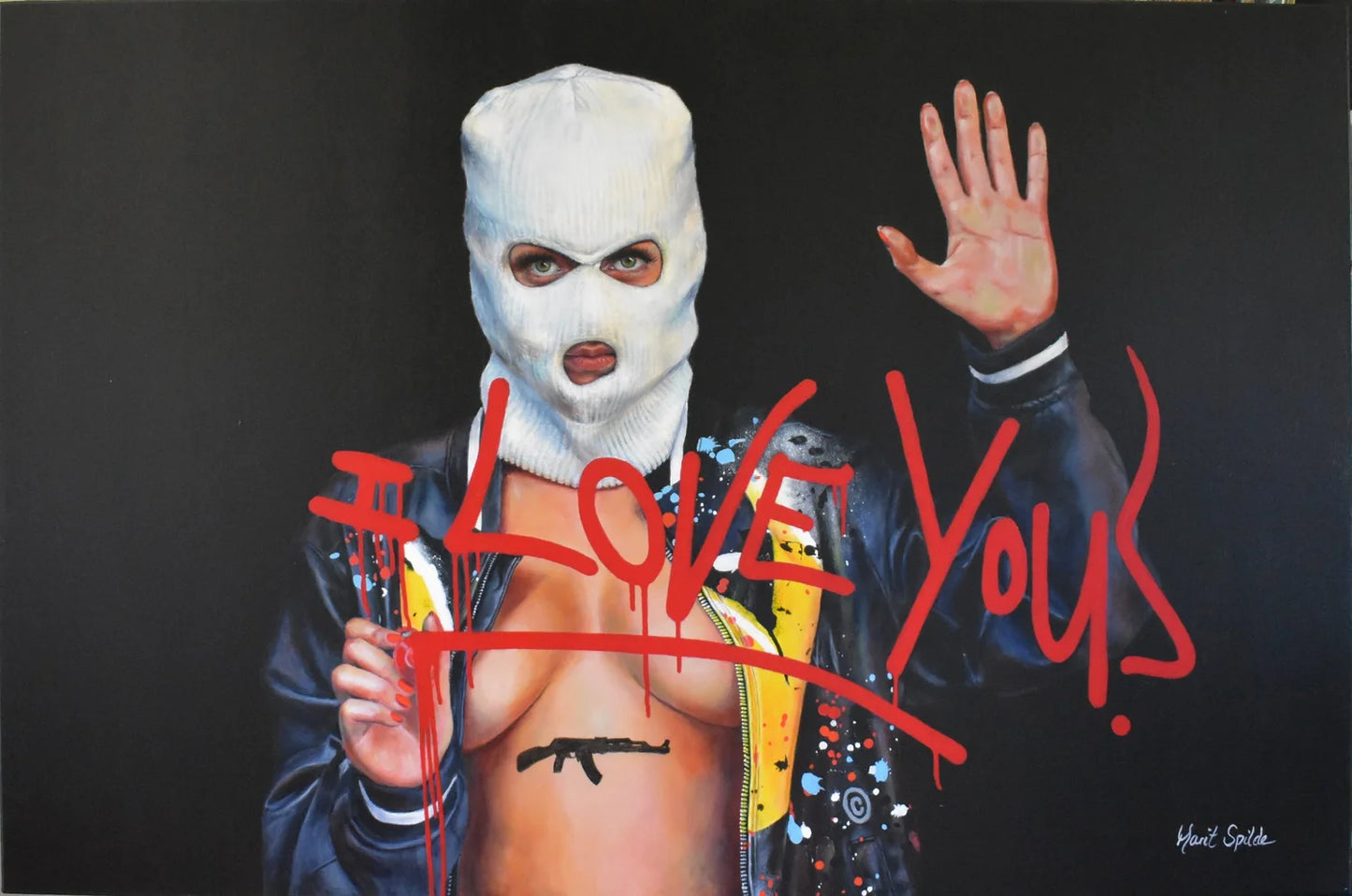 I Love You, giclee print, 37x55 cm.