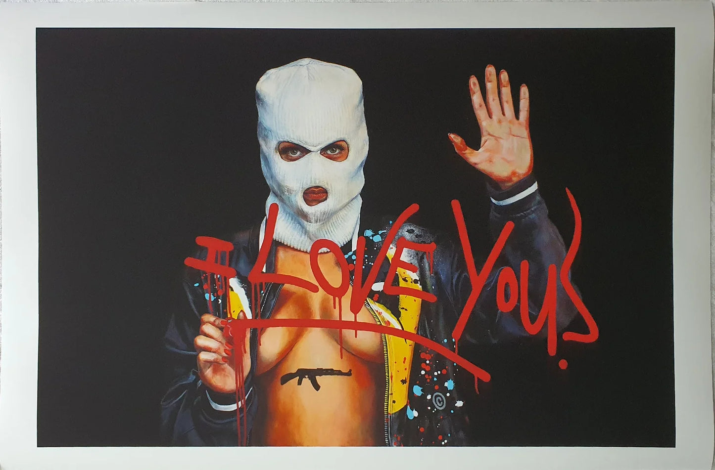 I Love You , Giclee print, 66x100 cm