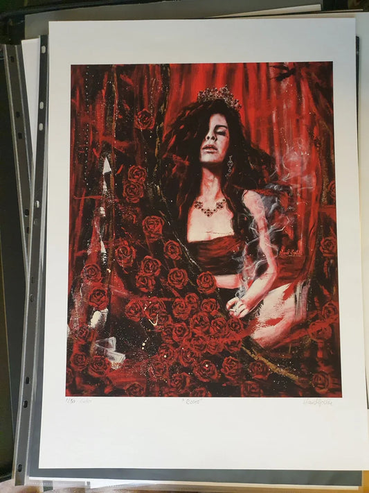 Roses, giclee print, 36x45 cm. 